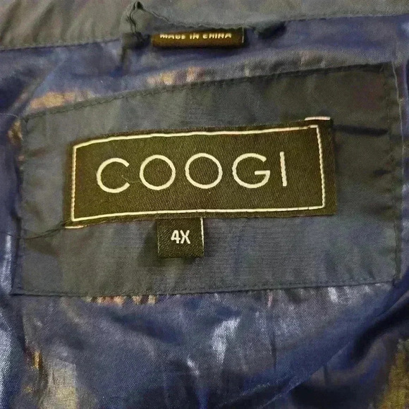 Coogi Mens Puffer Vest Sleeveless Winter Snow Jacket Navy Blue Size 4X - Picture 7 of 13
